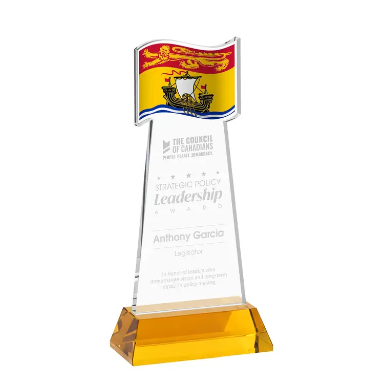 Flag Award on Hartford Base - Deep Etch #30
