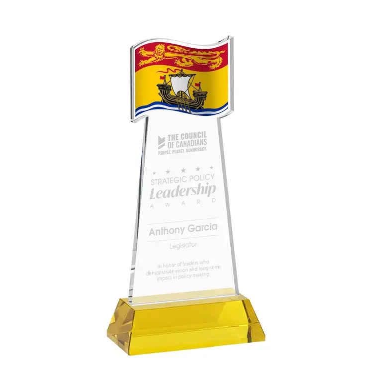 Flag Award on Hartford Base - Deep Etch #39