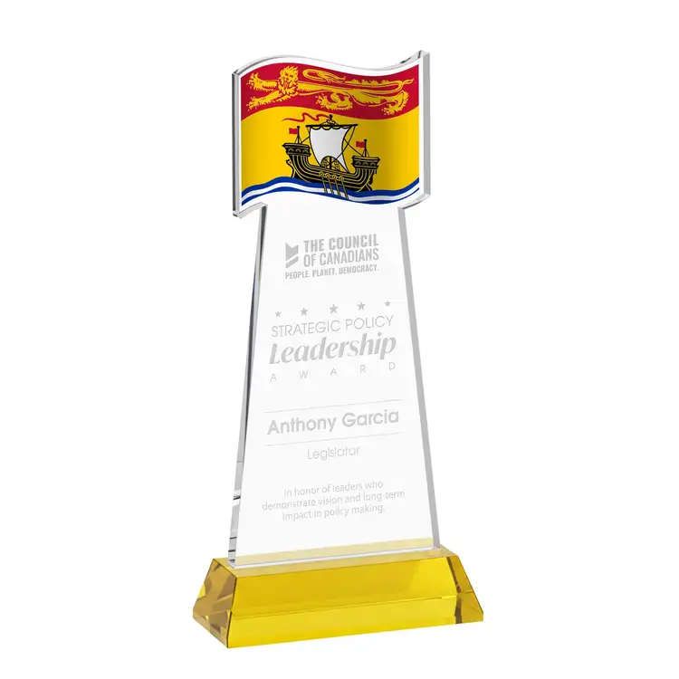 Flag Award on Hartford Base - Deep Etch #40