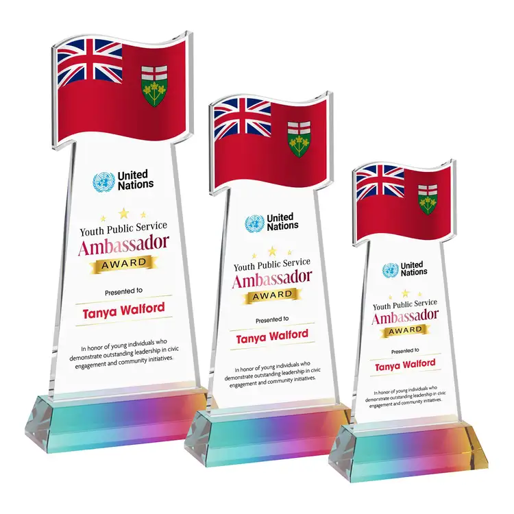 Trophée Flag sur socle Hartford - Multicolore #10