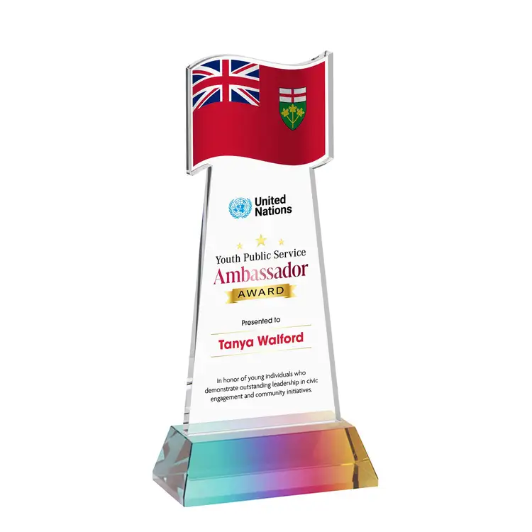 Trophée Flag sur socle Hartford - Multicolore #36