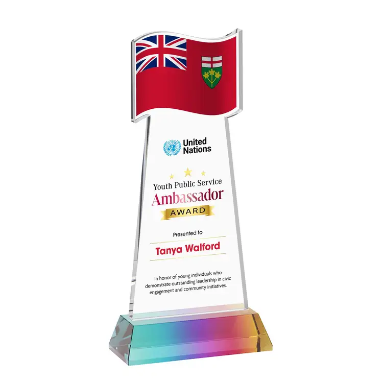 Trophée Flag sur socle Hartford - Multicolore #37