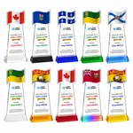 Trophée Flag sur socle Hartford - Multicolore