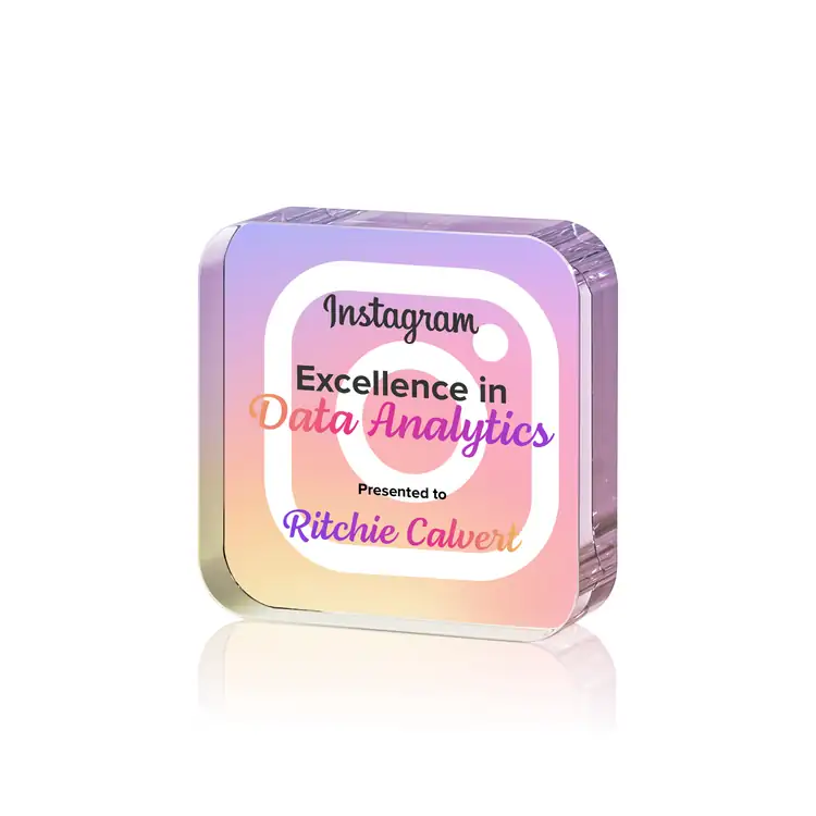 Flamborough Optical Crystal Award - Multicolor #3