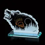 Trophée Forest Encounter de Gordon Fiddler en verre jade