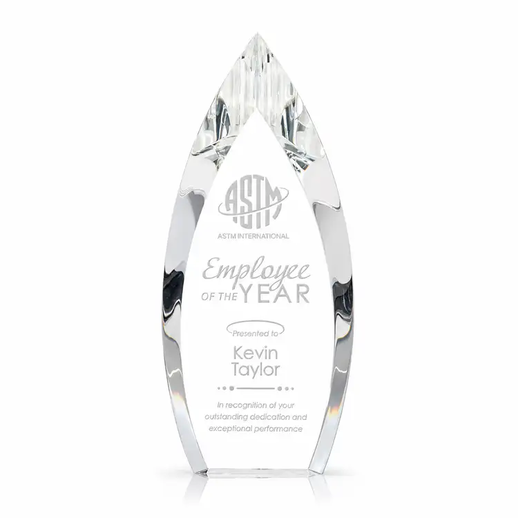 Fortier Award - Optical Crystal - Engraved
