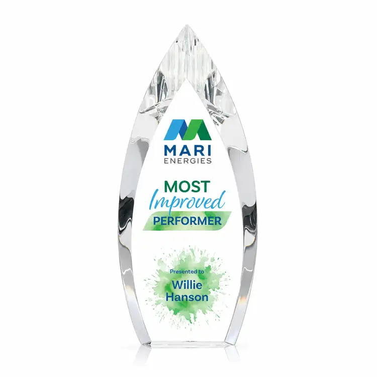 Fortier Award - Optical Crystal - Multicolor