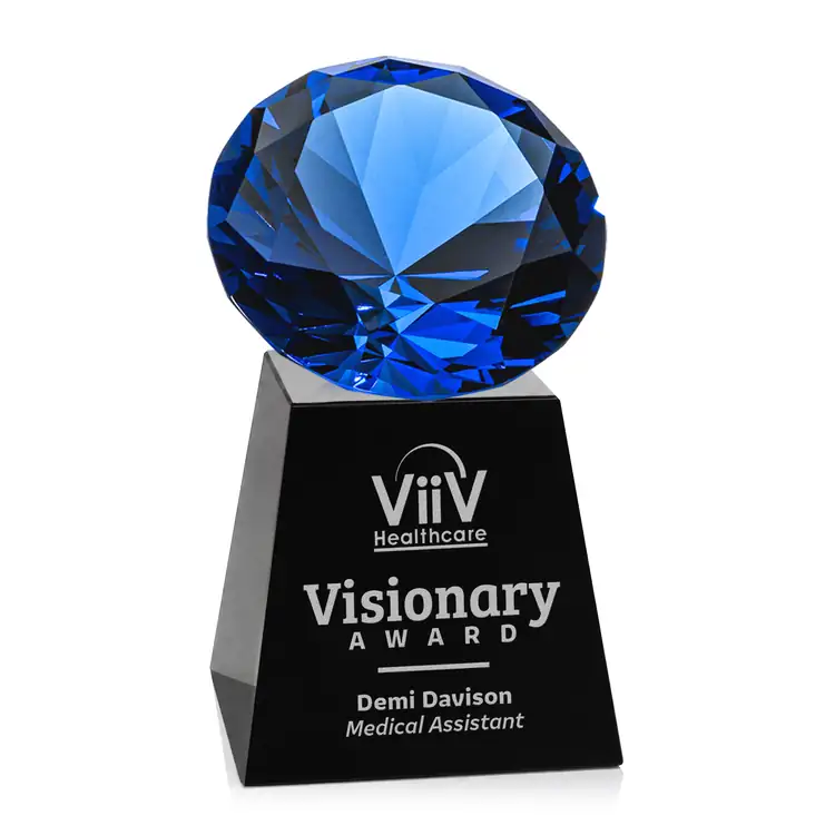 Fortino Optical Crystal Award - Deep Etch #10