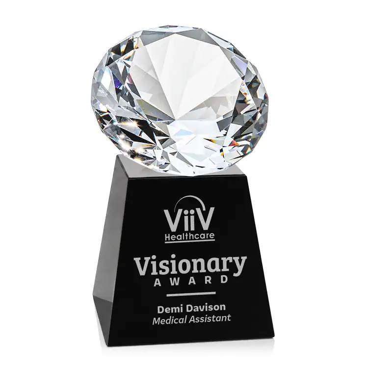 Fortino Optical Crystal Award - Deep Etch #6