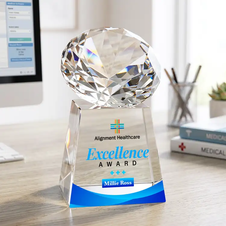 Fortino Optical Crystal Award - Multicolor #12