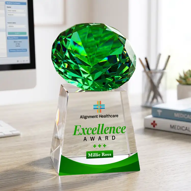 Fortino Optical Crystal Award - Multicolor #15