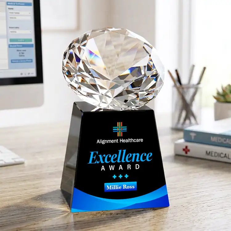 Fortino Optical Crystal Award - Multicolor #17
