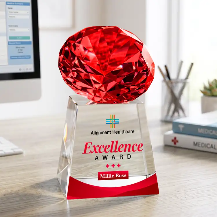 Fortino Optical Crystal Award - Multicolor #18