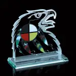 Trophée Four Colours of Man de Gordon Fiddler en verre jade