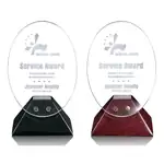 Trophée Fresco ovale en cristal Starfire