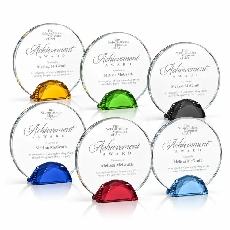 Galveston Award - Starfire Crystal - Engraved