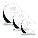Trophée Gedding en cristal Starfire - Disque - Gravure