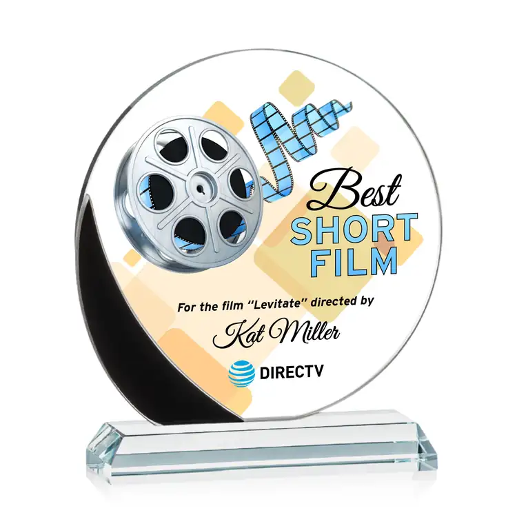 Gedding Starfire Crystal Award - Disc - Multicolor #2