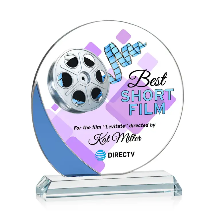 Gedding Starfire Crystal Award - Disc - Multicolor #3