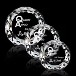 Trophée Gem Cut Circle en cristal optique
