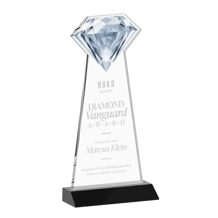 Gemstone Starfire Crystal Award - Deep Etch #5