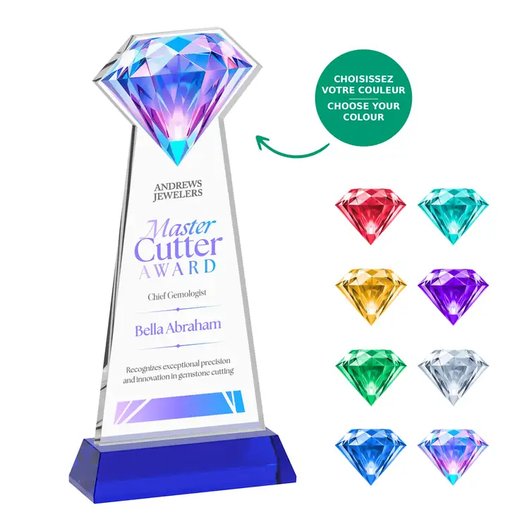 Gemstone Starfire Crystal Award - Multicolor #11