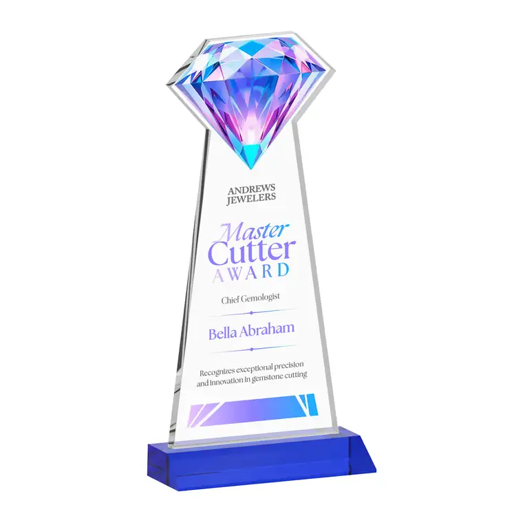 Gemstone Starfire Crystal Award - Multicolor #6
