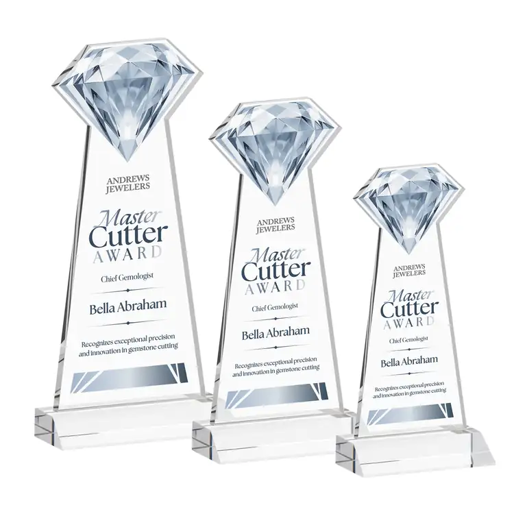 Gemstone Starfire Crystal Award - Multicolor