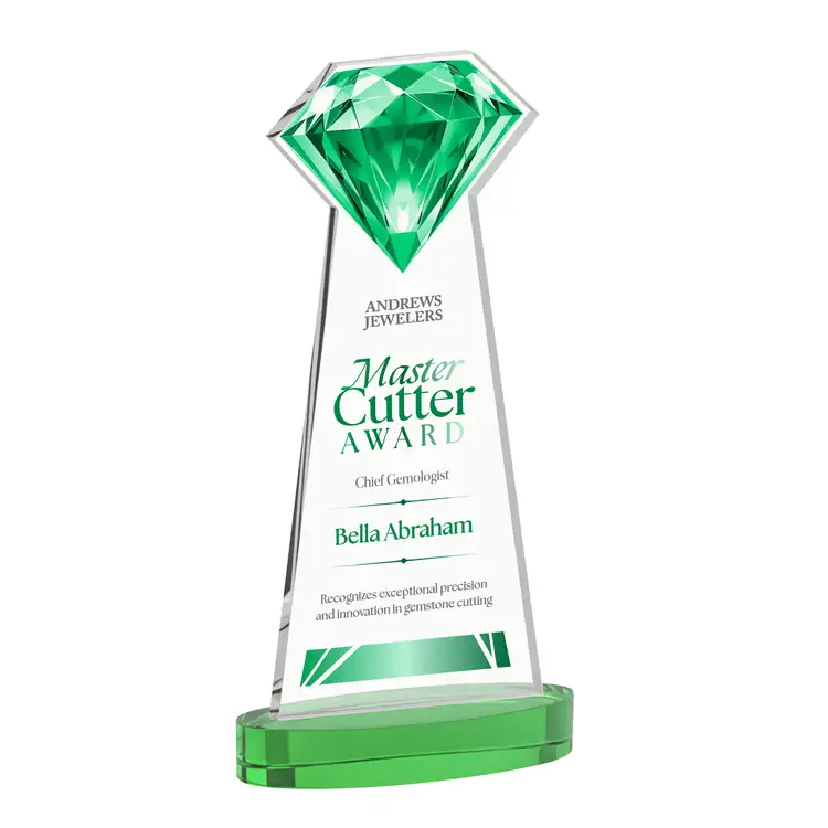 Gemstone Starfire Crystal Award on Alberton Base - Multicolor #5