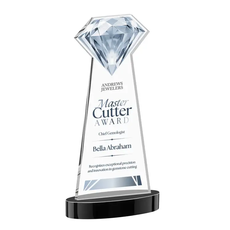 Gemstone Starfire Crystal Award on Alberton Base - Multicolor #6