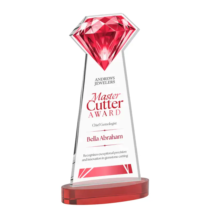 Gemstone Starfire Crystal Award on Alberton Base - Multicolor #8