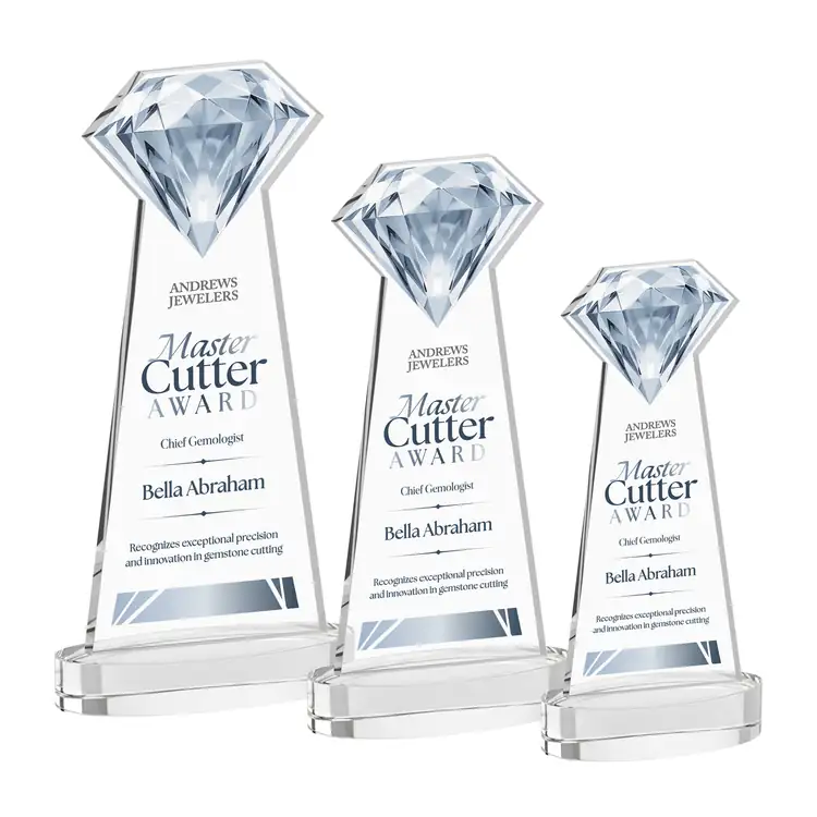 Gemstone Starfire Crystal Award on Alberton Base - Multicolor