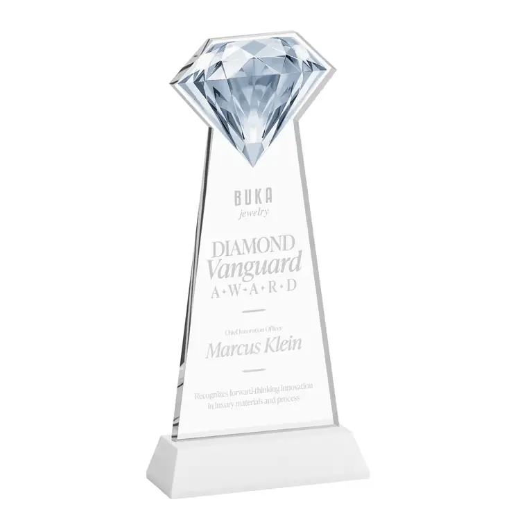 Gemstone Starfire Crystal Award on Hartford Base - Deep Etch #10