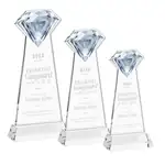 Trophée Gemstone en cristal Starfire sur socle Hartford - Gravure