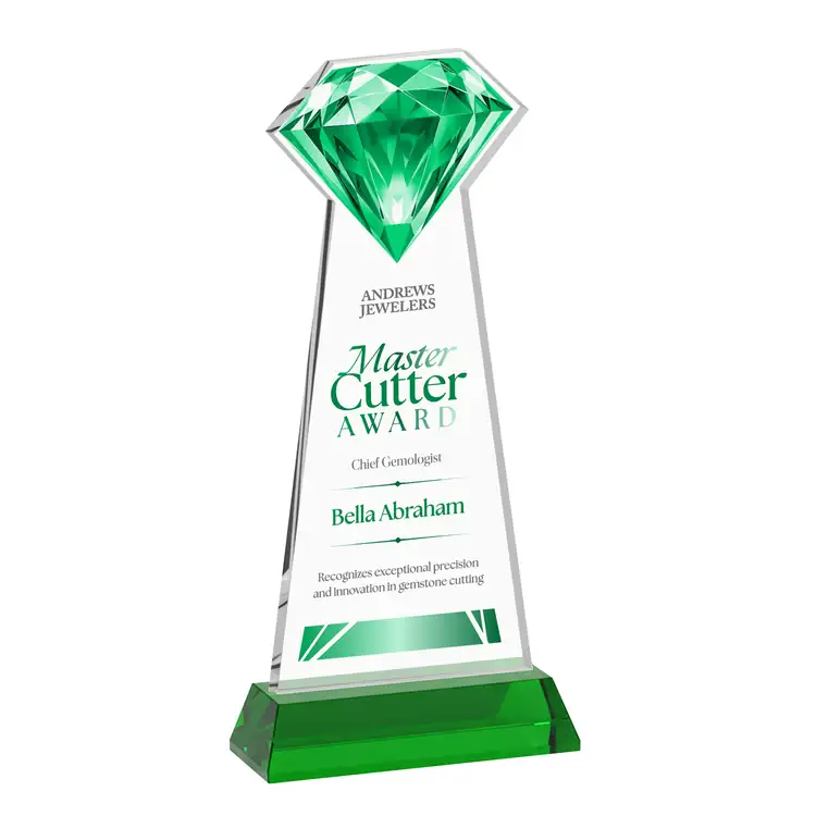 Gemstone Starfire Crystal Award on Hartford Base - Multicolor #10