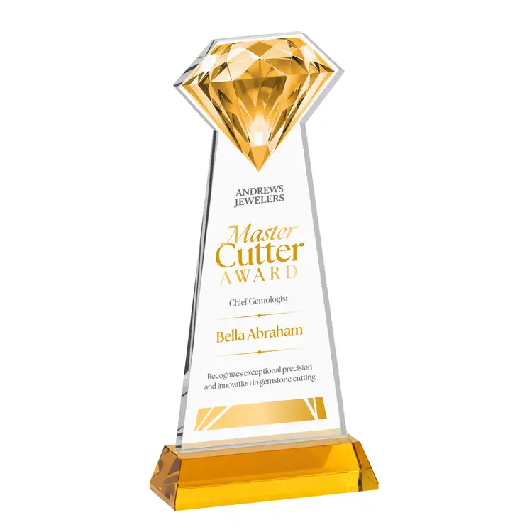 Gemstone Starfire Crystal Award on Hartford Base - Multicolor #3