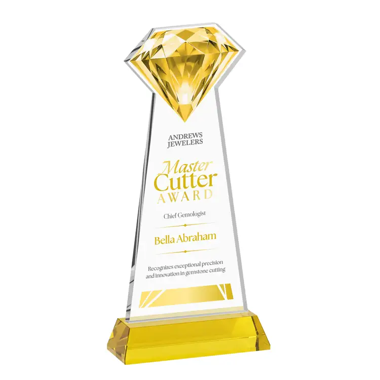 Gemstone Starfire Crystal Award on Hartford Base - Multicolor #4
