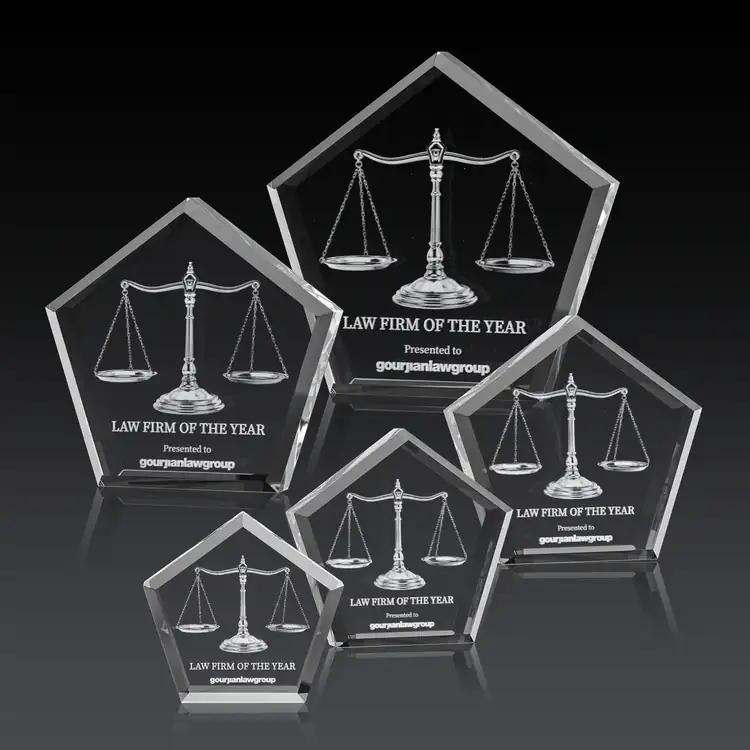 Genosee Optical Crystal Award - 3D Engraving