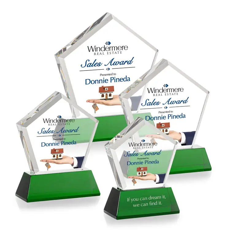 Genosee Optical Crystal Award on Base - Multicolor #16