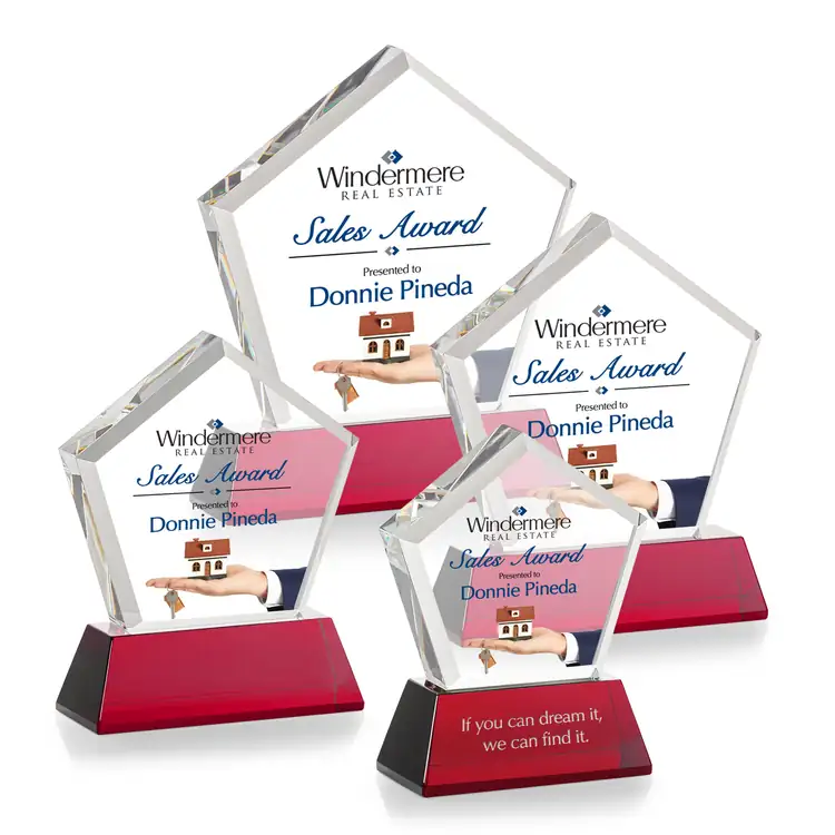 Genosee Optical Crystal Award on Base - Multicolor #21
