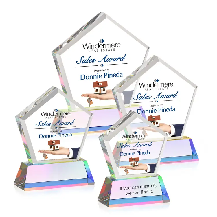 Genosee Optical Crystal Award on Base - Multicolor #41