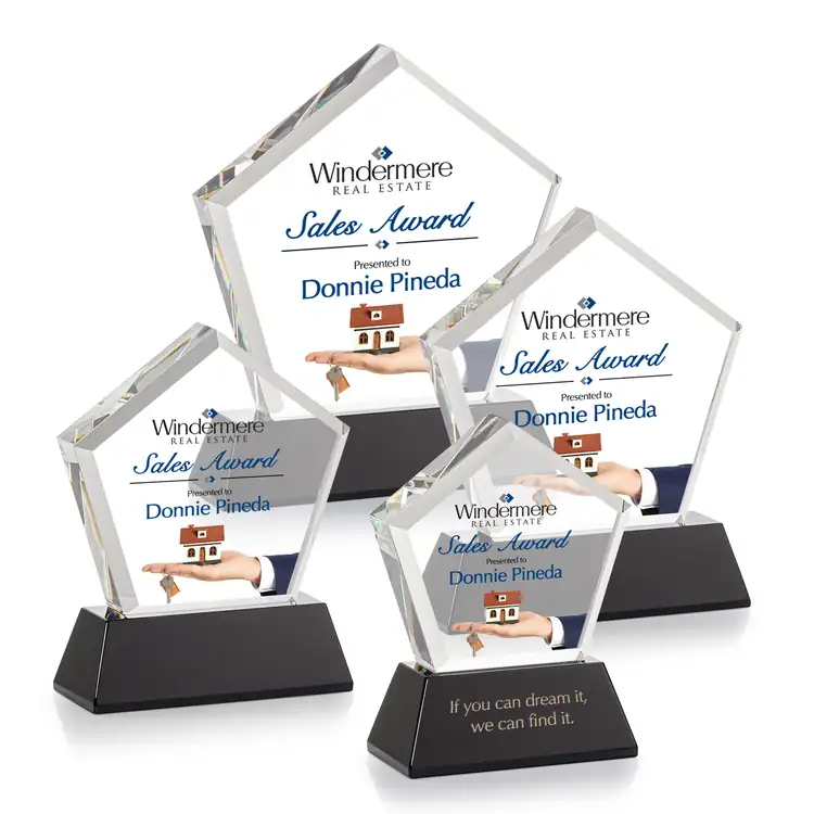 Genosee Optical Crystal Award on Base - Multicolor #6