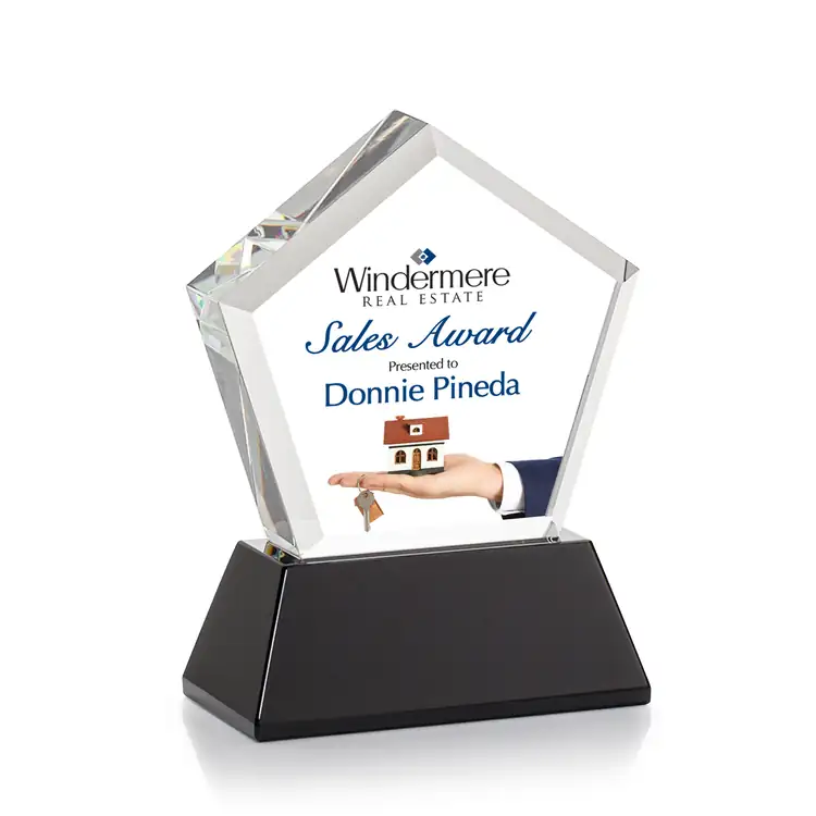 Genosee Optical Crystal Award on Base - Multicolor #7
