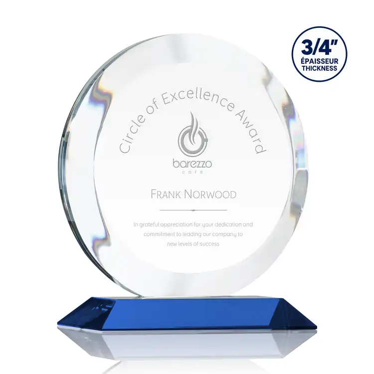 Gibralter Starfire Crystal Award - Deep Etch #6