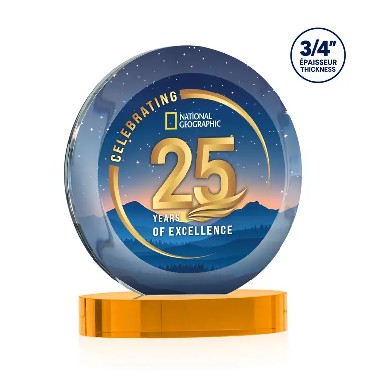 Gibralter Starfire Crystal Award on Alberton Base - Multicolor #3