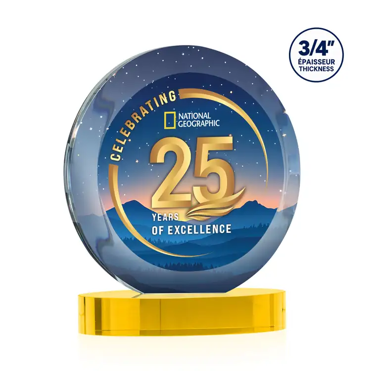 Gibralter Starfire Crystal Award on Alberton Base - Multicolor #4