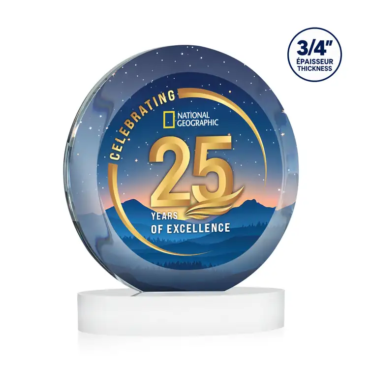 Gibralter Starfire Crystal Award on Alberton Base - Multicolor #9