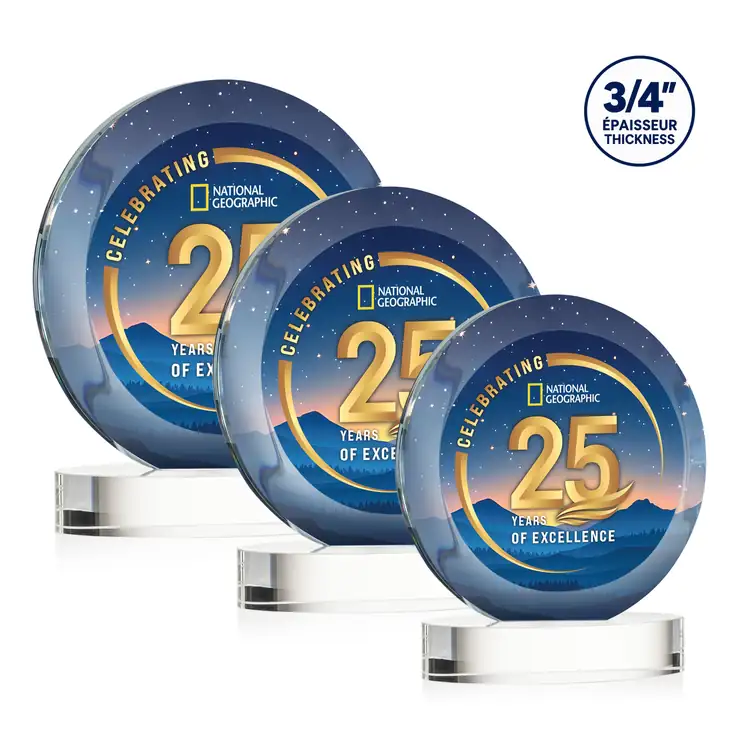 Gibralter Starfire Crystal Award on Alberton Base - Multicolor