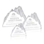 Trophée Glacier en cristal optique - Iceberg - Gravure