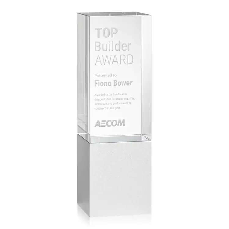 Glencoe Optical Crystal and Aluminum Award #4